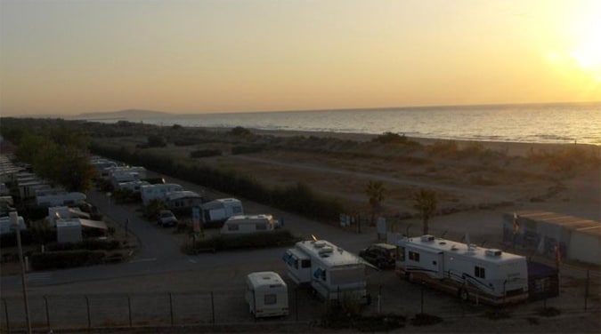 The beach at Cap d'Agde naturist quarter